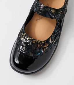 GUMMIBEAR W ZR BLACK BRONZE LEOPARD PATENT LEATHER