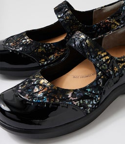 GUMMIBEAR W ZR BLACK BRONZE LEOPARD PATENT LEATHER