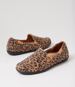LIANA W ZR TAN LEOPARD SUEDE