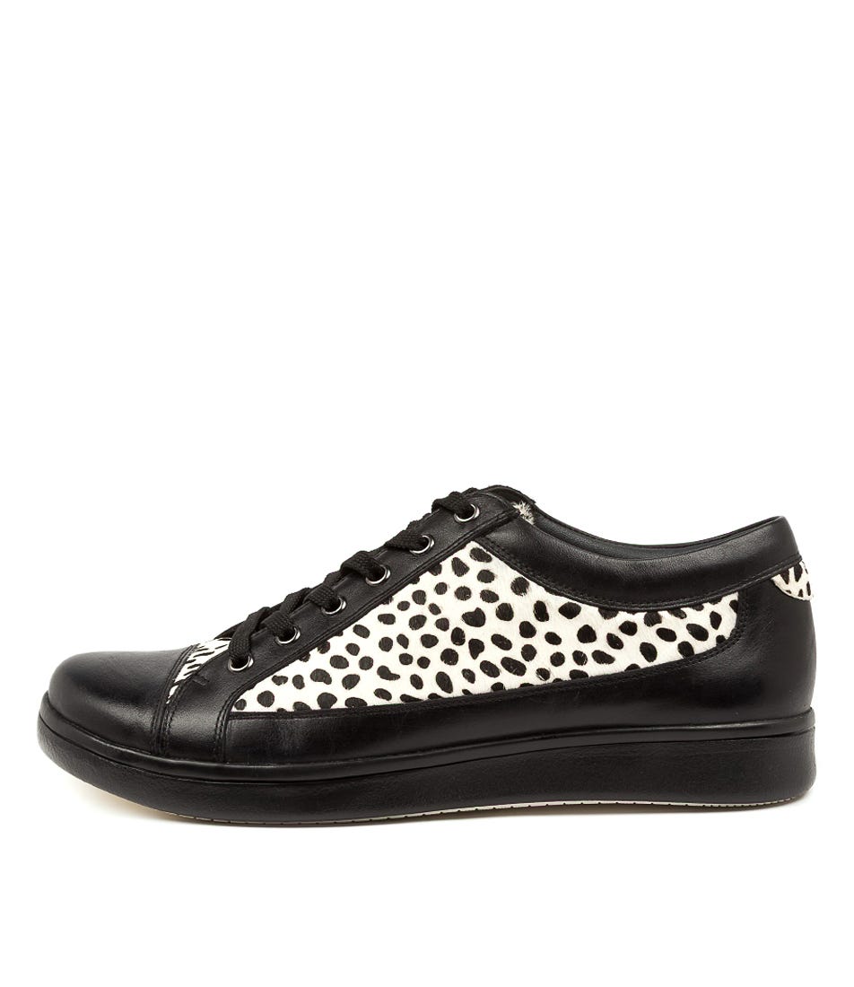 Buy Ziera Danni Xf Zr Black & White Dot Sneakers online with free shipping