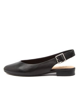 LISA W ZR BLACK LEATHER