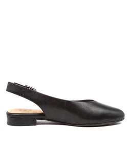 LISA W ZR BLACK LEATHER