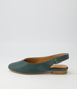 LISA W ZR DK EMERALD LEATHER