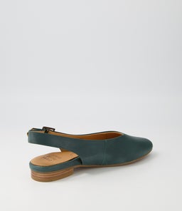 LISA W ZR DK EMERALD LEATHER