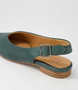 LISA W ZR DK EMERALD LEATHER