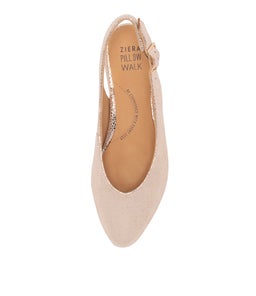 LISA W ZR CHAMPAGNE STINGRAY LEATHER