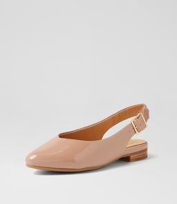 LISA W ZR DK CAFE PATENT LEATHER