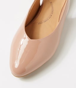 LISA W ZR DK CAFE PATENT LEATHER