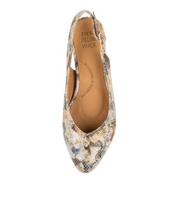 LISA W ZR NATURAL MULTI LEATHER