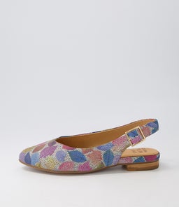 LISA W ZR BRIGHT LEAF MULTI LEATHER