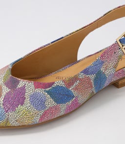 LISA W ZR BRIGHT LEAF MULTI LEATHER