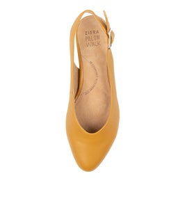 LISA W ZR MUSTARD LEATHER