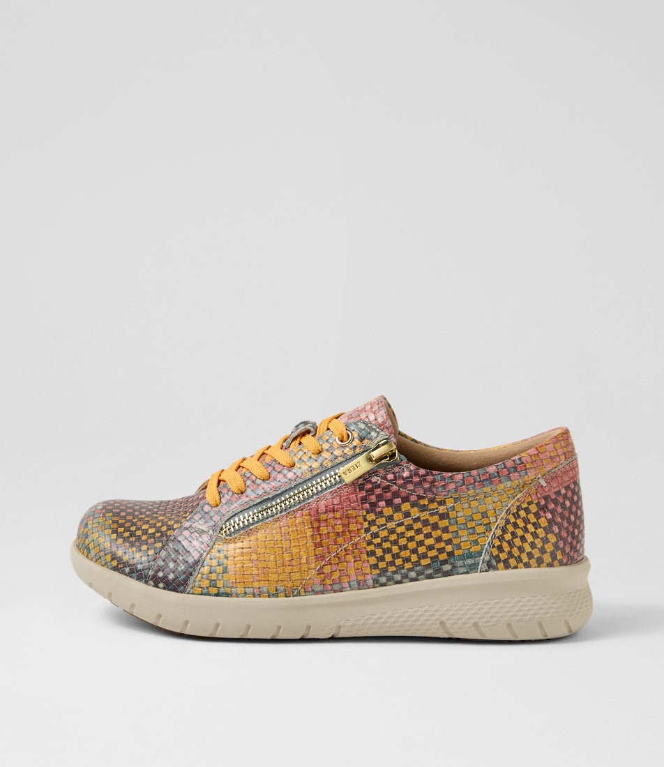 Solar Xf Autumn Check Multi Leather Sneakers