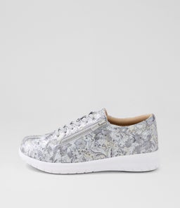 Solar Xf Silver Fireworks Leather Sneakers Solar Xf Silver Fireworks Leather Sneakers