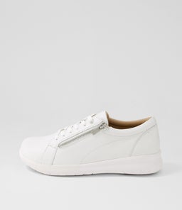 Solar Xf White Leather Sneakers Solar Xf White Leather Sneakers