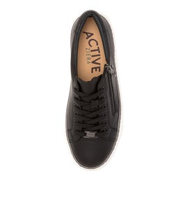 PAMELA XF ZR BLACK WHITE SOLE LEATHER