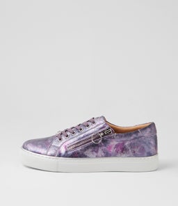 PAMELA XF ZR PURPLE LEOPARD LEATHER