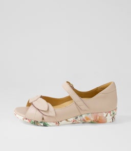 DISCO W ZR NUDE BLUSH FLORAL LEATHER SOLE