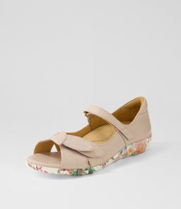 DISCO W ZR NUDE BLUSH FLORAL LEATHER SOLE