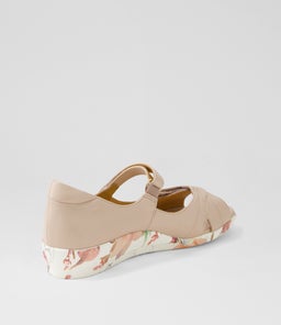 DISCO W ZR NUDE BLUSH FLORAL LEATHER SOLE