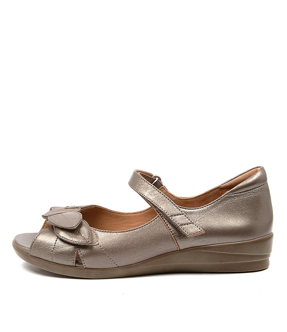 Disco W Greige Leather