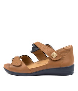 DOXIE W ZR NAVY TAN LEATHER