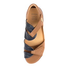 DOXIE W ZR NAVY TAN LEATHER