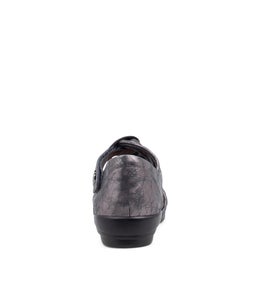 DOXIE W ZR PEWTER SATIN METAL LEATHER