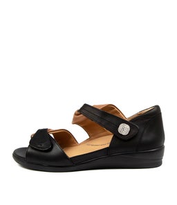 DOXIE W ZR TAN BLACK LEATHER