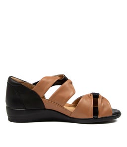 DOXIE W ZR TAN BLACK LEATHER