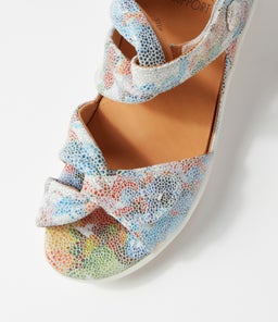 DOXIE W ZR WHITE FLORAL LEATHER