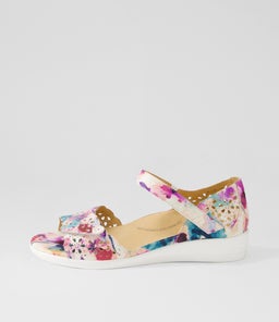 DUSTY W ZR PANSY FLORAL LEATHER