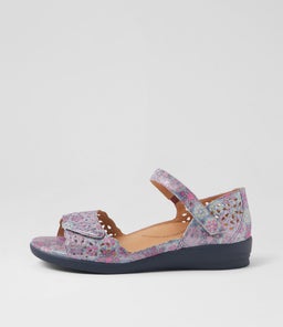 Dusty W Pink Multi Leather Sandals Dusty W Pink Multi Leather Sandals