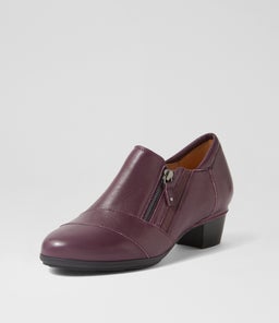 CAMDEN W ZR AUBERGINE LEATHER