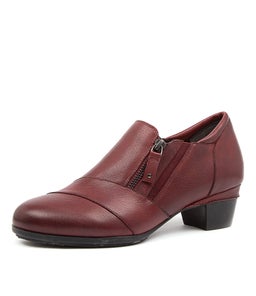 CAMDEN W ZR DK RED LEATHER