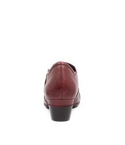 CAMDEN W ZR DK RED LEATHER