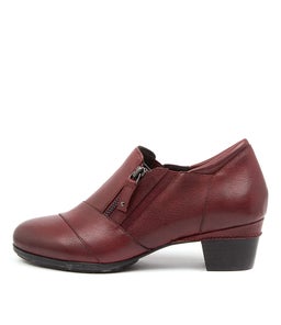 CAMDEN W ZR DK RED LEATHER