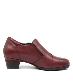 CAMDEN W ZR DK RED LEATHER