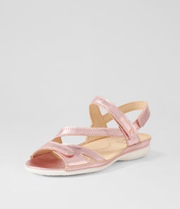 BELTA W ZR ROSE METALLIC LEATHER