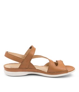 BELTA W ZR DK TAN LEATHER