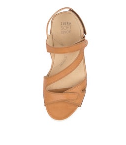 BELTA W ZR DK TAN LEATHER