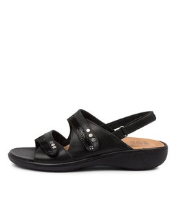 BIZZY W ZR BLACK STINGRAY BLACK LEATHER
