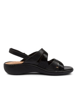 BIZZY W ZR BLACK STINGRAY BLACK LEATHER