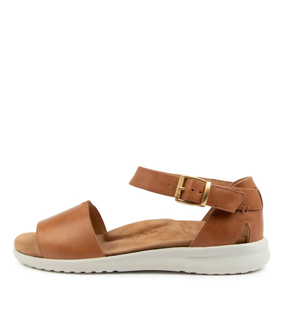 Beverly Xw Tan-White Leather Sandals Beverly Xw Tan-White Leather Sandals