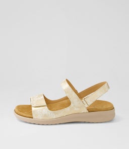 BENJI XW ZR SMUDGE METAL ALMOND SOLE LEATHER