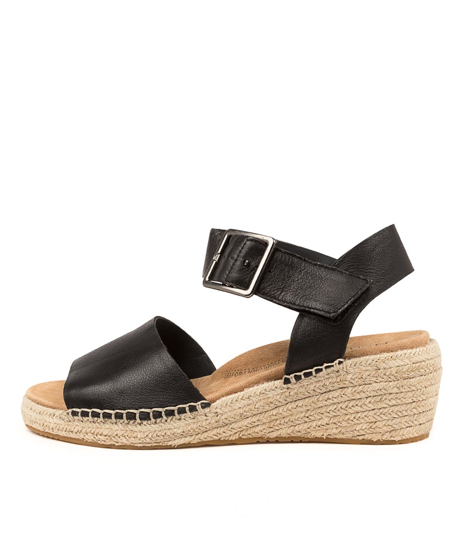 Kraig Xf Black Leather Sandals