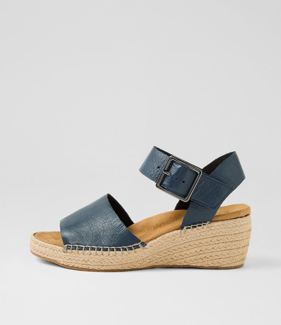 Kraig Xf Navy Leather Sandals