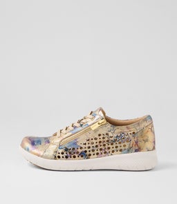 SHOVO XF ZR GOLD VINTAGE FLORAL LEATHER