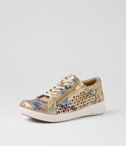 SHOVO XF ZR GOLD VINTAGE FLORAL LEATHER