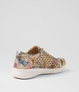 SHOVO XF ZR GOLD VINTAGE FLORAL LEATHER
